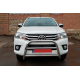 Защита переднего бампера WT007 (нержавейка) для Toyota Hilux 2015- гг