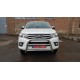 Кенгурятник WT007 (нерж) для Toyota Hilux 2015- рр