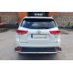 Задній захист AK005-2 (2 шт., нерж) для Toyota Highlander 2013-2019 рр
