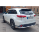 Задній захист AK005-2 (2 шт., нерж) для Toyota Highlander 2013-2019 рр