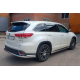 Задній захист AK005-2 (2 шт., нерж) для Toyota Highlander 2013-2019 рр