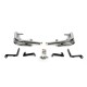 Задние углы AK003-Double (2 шт., нерж.) для Nissan X-trail T31 2007-2014 гг