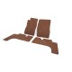 Килимки EVA (цегляні) VX для Toyota Land Cruiser 80