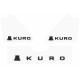 Эмблема / шильдик KURO Black Edition (3 шт) для Lexus LX570/450d 2008-2022 гг