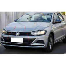 Накладка на решетку (верхняя, нержавеющая сталь) для Volkswagen Polo 2017- гг