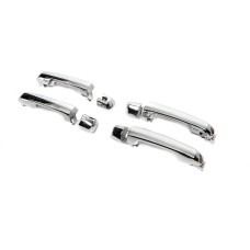 Дверные ручки в сборе 2015-2021 (Хром, 4 шт) для Toyota Land Cruiser 200