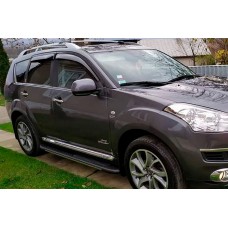 Бокові пороги Bosphorus Grey (2 шт., алюміній) для Mitsubishi Outlander 2006-2012 рр