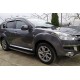 Боковые пороги Bosphorus Grey (2 шт., алюминий) для Citroen C-Crosser 2007-2013 гг