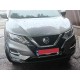 Накладка на передний бампер (2017-2025, нерж) Carmos - Турецкая сталь для Nissan Qashqai