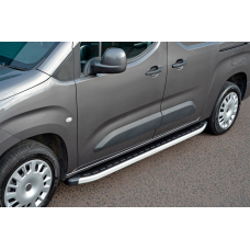 Боковые Подножки Fullmond (2 шт., Алюминий) Длинная База для Citroen Berlingo/Multispace 2018- гг