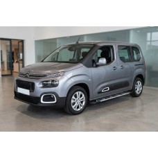 Боковые Подножки Sunrise (2 шт., Алюминий) Длинная База для Citroen Berlingo/Multispace 2018- гг