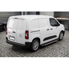 Бокові пороги RedLine V1 (2 шт., алюміній) Коротка база для Citroen Berlingo/Multispace 2018- рр