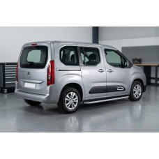 Боковые Подножки Tayga Grey (2 шт., Алюминий) Длинная База для Citroen Berlingo/Multispace 2018- гг