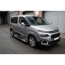 Боковые Подножки Tayga V2 (2 шт., Алюминий) Длинная База для Citroen Berlingo/Multispace 2018- гг