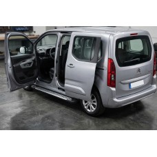 Боковые Подножки Line (2 шт., Алюминий) Длинная База для Citroen Berlingo/Multispace 2018- гг