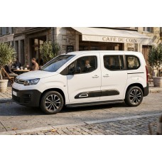 Бокові пороги Bosphorus Black (2 шт., алюміній) Довга база для Citroen Berlingo/Multispace 2018- рр