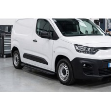 Боковые пороги Bosphorus Black (2 шт., алюминий) Длинная База для Opel Combo 2019- гг