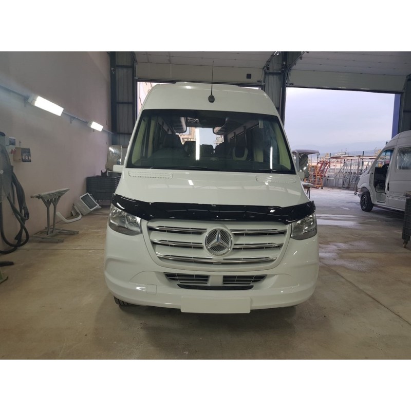 Дефлектор капоту (EuroCap) для Mercedes Sprinter W907/W910 2018- рр