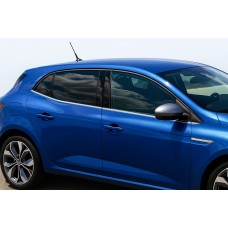 Нижня окантовка вікон (HB, 6 шт, нерж) OmsaLine - Італійська нержавійка для Renault Megane IV 2016-2025 рр