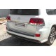 Хром накладки на стопи (2015-2025, 4 част, пласт) для Toyota Land Cruiser 200