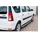 Боковые пороги Fullmond (2 шт., алюминий) для Renault Logan MCV 2005-2013 гг