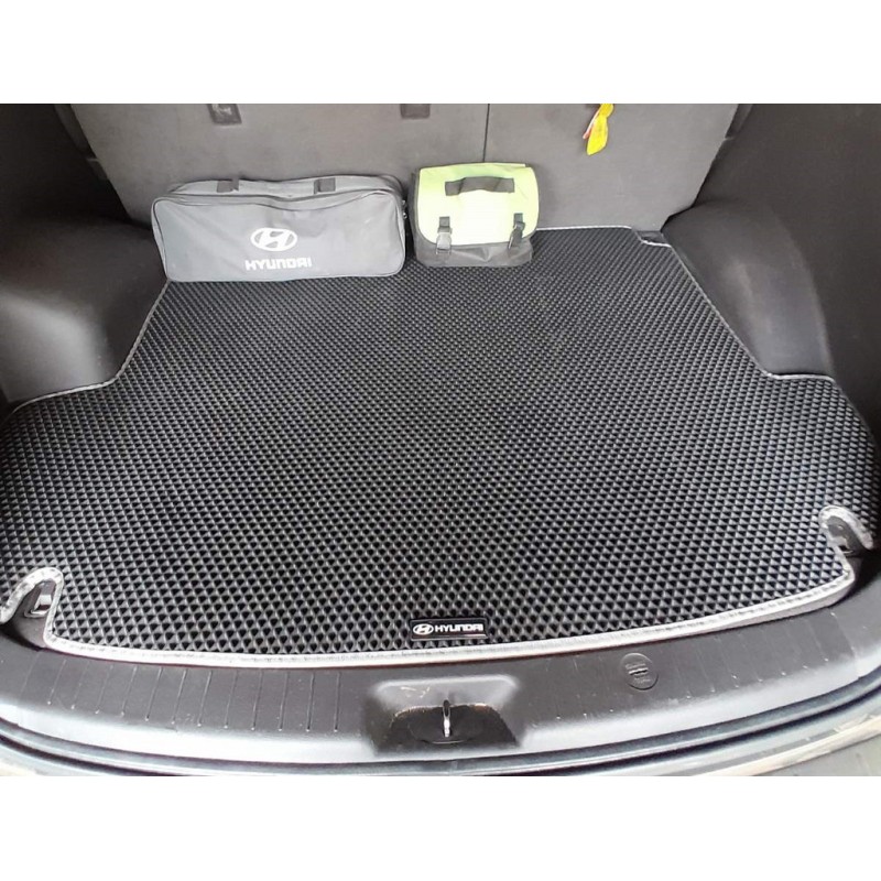 Килимок багажника (EVA, чорний) (5 місць) для Hyundai Santa Fe 2 2006-2012 рр
