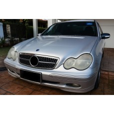Передня решітка Diamond Silver для Mercedes C-class W203 2000-2007рр