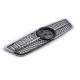 Передняя решетка Diamond Silver для Mercedes C-class W203 2000-2007 гг