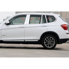Накладки на дверні стійки (нерж) для BMW X3 F-25 2011-2018 рр