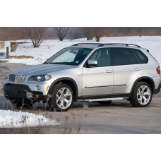 Бокові пороги Allmond Grey (2 шт., алюміній) для BMW X5 E-70 2007-2013 рр