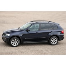 Бокові пороги Allmond Black (2 шт., алюміній) для BMW X5 E70 2007-2013 рр