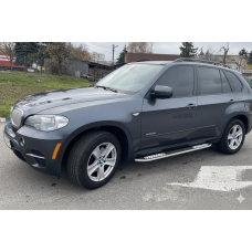 Боковые Подножки Tayga V2 (2 шт., Алюминий) для BMW X5 E-70 2007-2013 гг