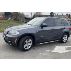 Бокові пороги New Vision Black (2 шт., алюміній) для BMW X5 E-70 2007-2013 рр