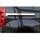 Молдинг под сдвижную дверь широкий (2 шт, нерж.) для Fiat Doblo II 2010-2022 гг