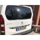 Нижня кромка скла (нерж.) Carmos - Турецька сталь для Peugeot Partner/Rifter 2019- рр
