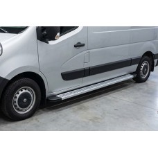 Боковые Подножки Maya V2 (2 шт., Алюминий) Средняя База для Opel Movano 2010-2021 гг