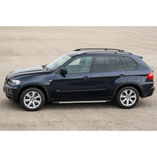 Бокові пороги Bosphorus Grey (2 шт., алюміній) для BMW X5 E-70 2007-2013 рр