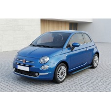 Бокові пороги Maya Blue (2 шт., алюміній) для Fiat 500/500L 2013-2022 рр