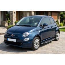 Бокові пороги Bosphorus Grey (2 шт., алюміній) для Fiat 500/500L 2013-2022 рр