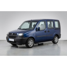 Бокові пороги Bosphorus Grey (2 шт., алюміній) для Fiat Doblo I 2001-2005 рр