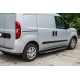 Боковые пороги Bosphorus Grey (2 шт., алюминий) Макси база для Fiat Doblo II 2010-2022 гг