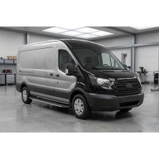 Бокові пороги Bosphorus Grey (2 шт., алюміній) L1 (Regular) для Ford Transit 2014- рр