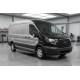 Боковые пороги Bosphorus Grey (2 шт., алюминий) L2 (Длинная)/L3 (Удлиненная) для Ford Transit 2014- гг