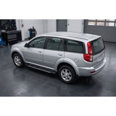 Боковые пороги Bosphorus Grey (2 шт., алюминий) для GreatWall Haval/Hover H3 2005-2013 гг