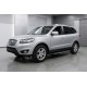 Боковые пороги Bosphorus Grey (2 шт., алюминий) для Hyundai Santa Fe 2 2006-2012 гг