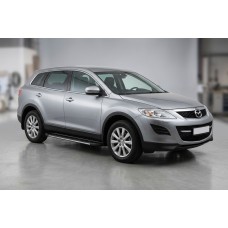 Бокові пороги Bosphorus Grey (2 шт., алюміній) для Mazda CX-9 2007-2016 рр