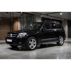 Бокові пороги Bosphorus Grey (2 шт., алюміній) для Mercedes GLK class X204 2008-2015 рр