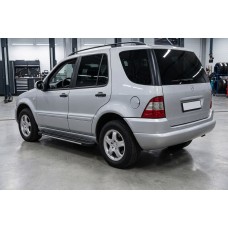 Бокові пороги Bosphorus Grey (2 шт., алюміній) для Mercedes ML W163 1997-2005 рр