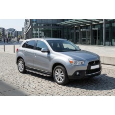 Бокові пороги Bosphorus Grey (2 шт., алюміній) для Mitsubishi ASX 2010-2023 рр