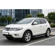 Бокові пороги Bosphorus Grey (2 шт., алюміній) для Nissan Murano 2008-2014 рр